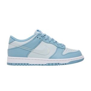 Nike dunk low. Clear blue swoosh